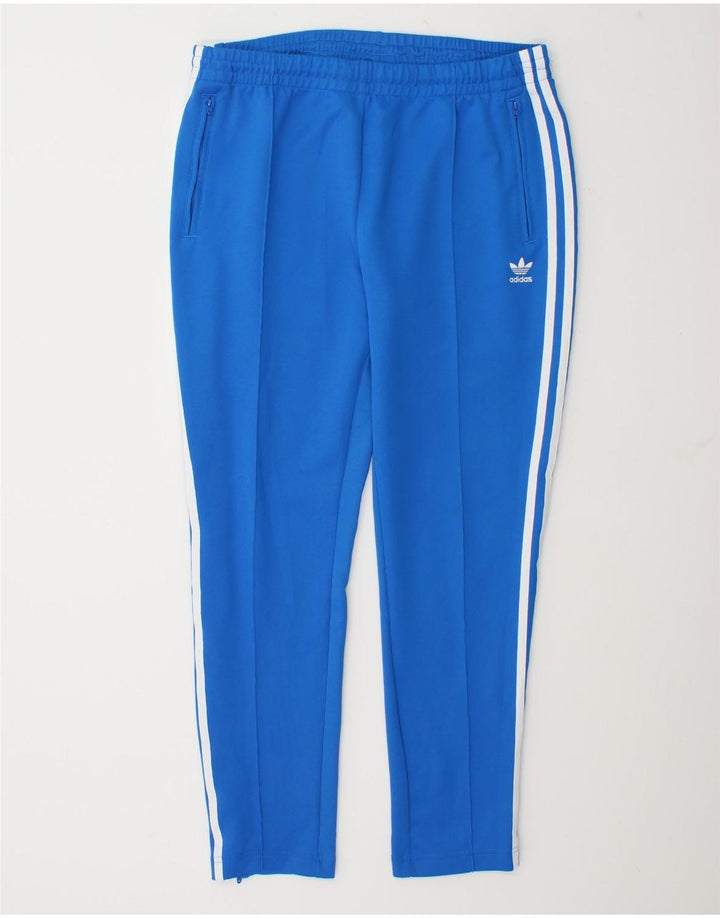 Damskie spodnie dresowe Adidas UK 18 XL Niebieski poliester