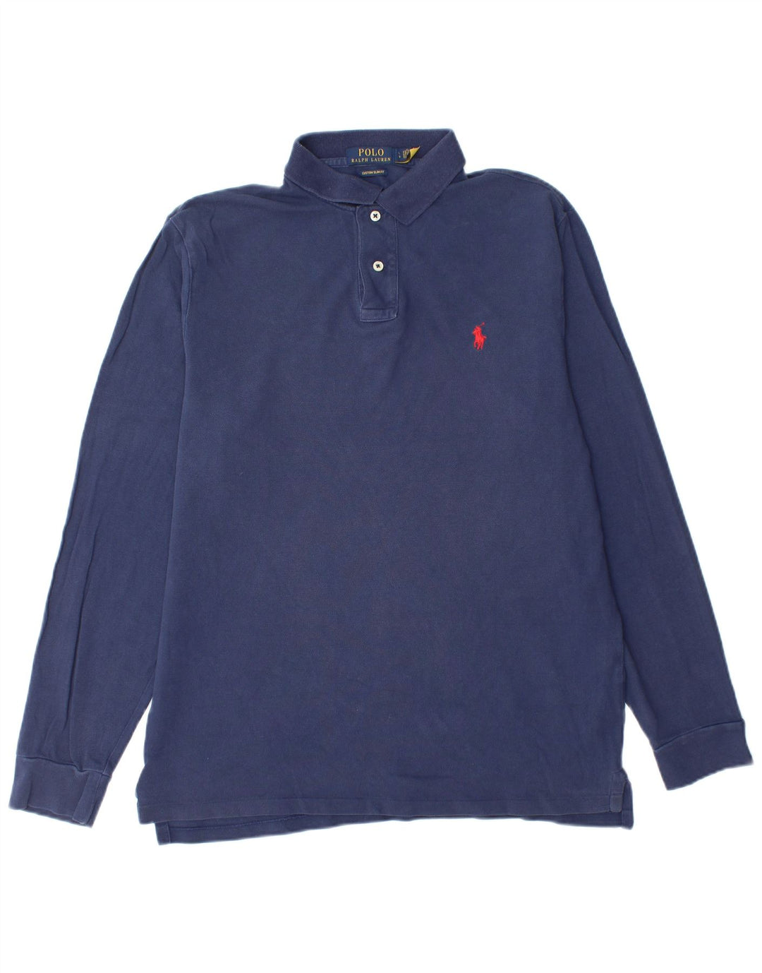 POLO RALPH LAUREN Męska koszulka polo slim fit, duża, granatowa