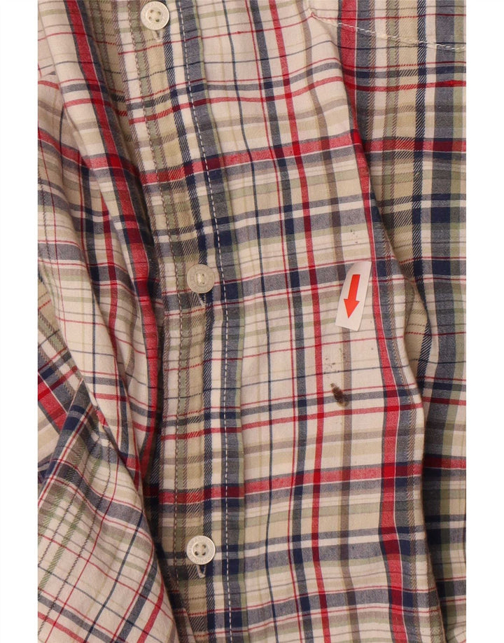 Koszula męska z krótkim rękawem Wrangler XL, bawełniana w wielobarwną kratkę
