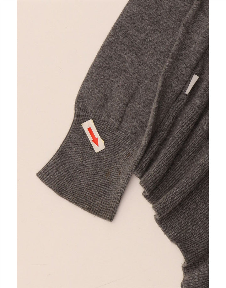 Męski sweter Fila z dekoltem w łódkę, mały, szary, bawełniany