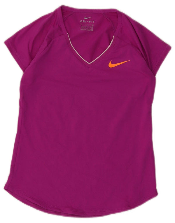 T-shirt dziewczęcy Nike Dri Fit 8-9 lat, mały, fioletowy
