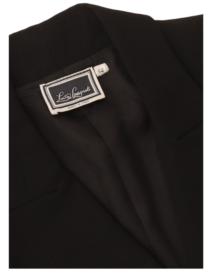 Damska marynarka z podwójnymi piersiami Luisa Spagnoli IT 44, średnia czarna