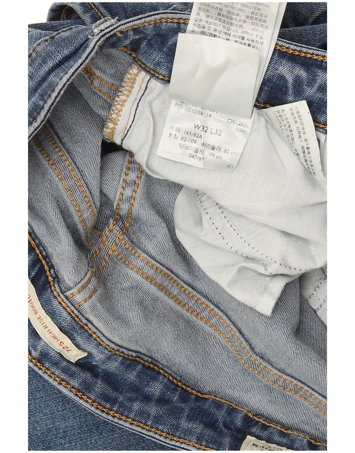 Damskie jeansy Levi's 725 z wysokim stanem Bootcut W32 L32 Niebieski Lyocell