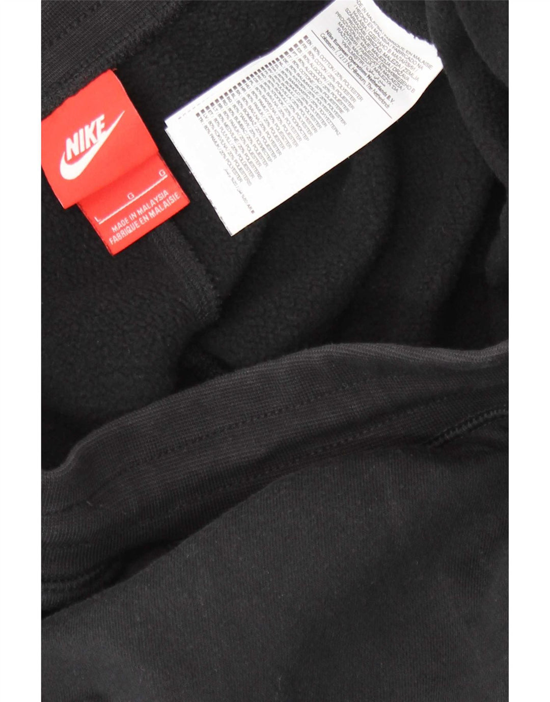 Męskie spodnie dresowe Nike, duże, czarne, bawełniane