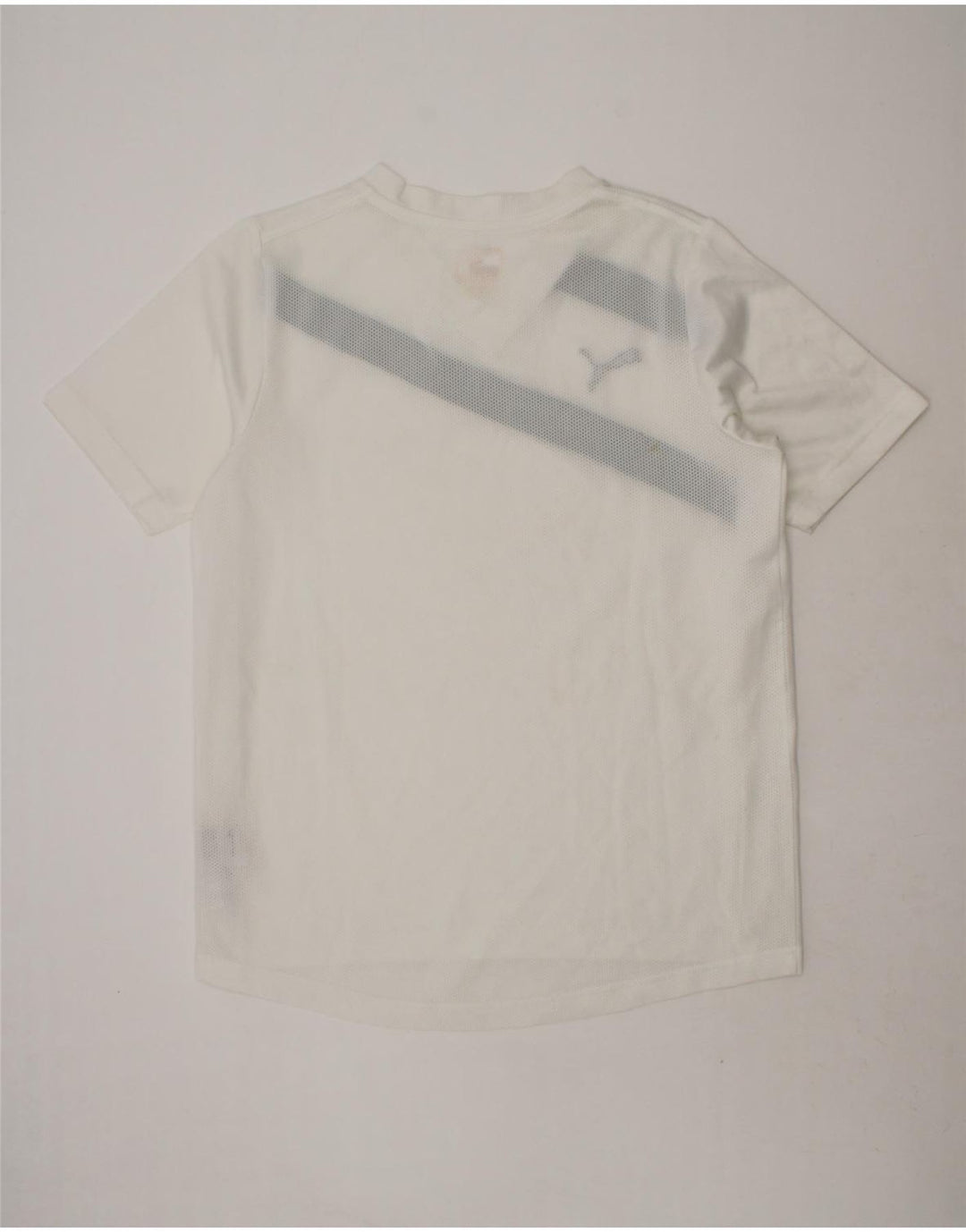 PUMA Boys Graphic T-Shirt Top 11-12 Years White Polyester Vintage Puma and Second-Hand Puma from Messina Hembry 