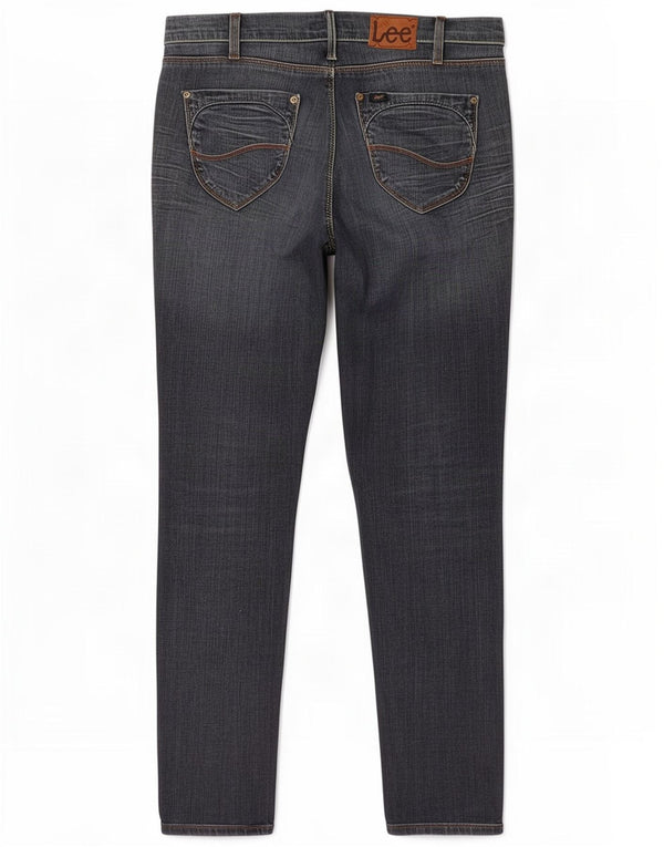 Damskie jeansy Lee Lynn Narrow Slim W32 L33 Granatowa bawełna