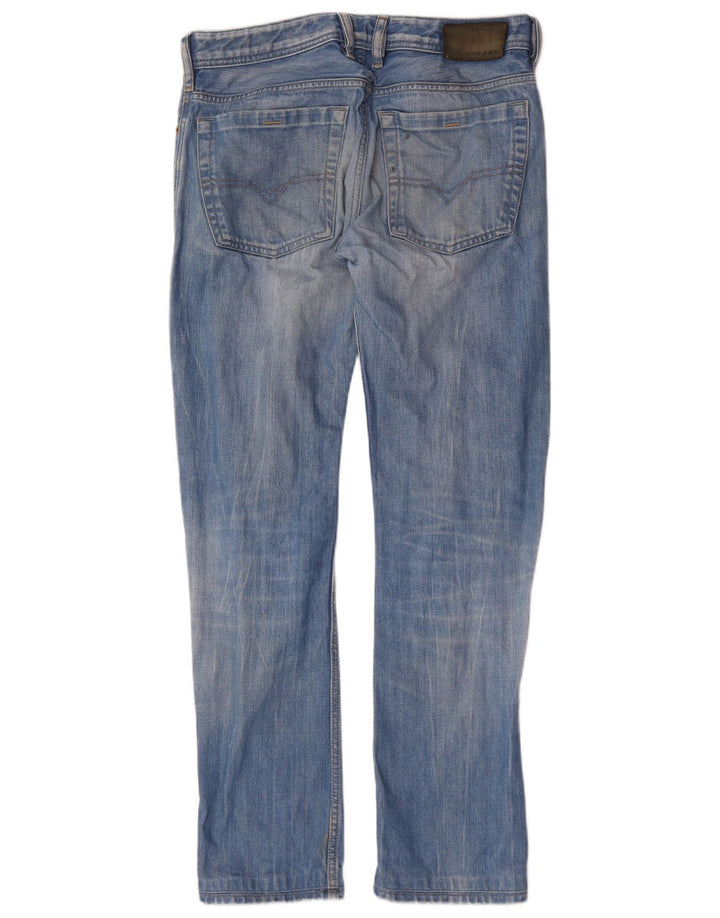 Diesel Męskie Zatiny Regular Bootcut Jeansy W30 L30 Niebieskie bawełniane
