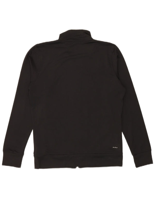 Damska kurtka dresowa FILA UK 16, duża, czarna, poliestrowa z blokami kolorów