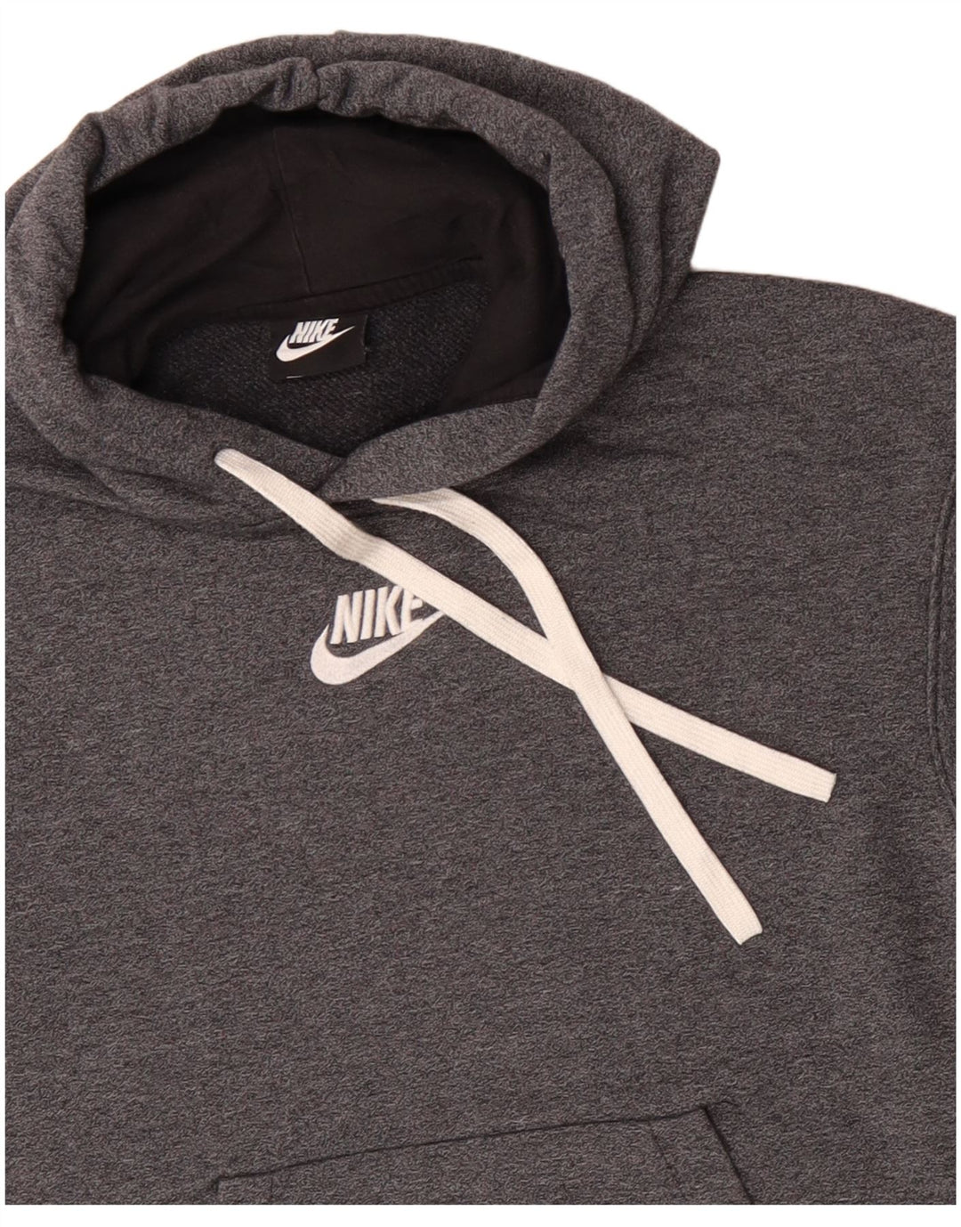 Damski sweter z kapturem NIKE UK 12, średnioszary, bawełniany
