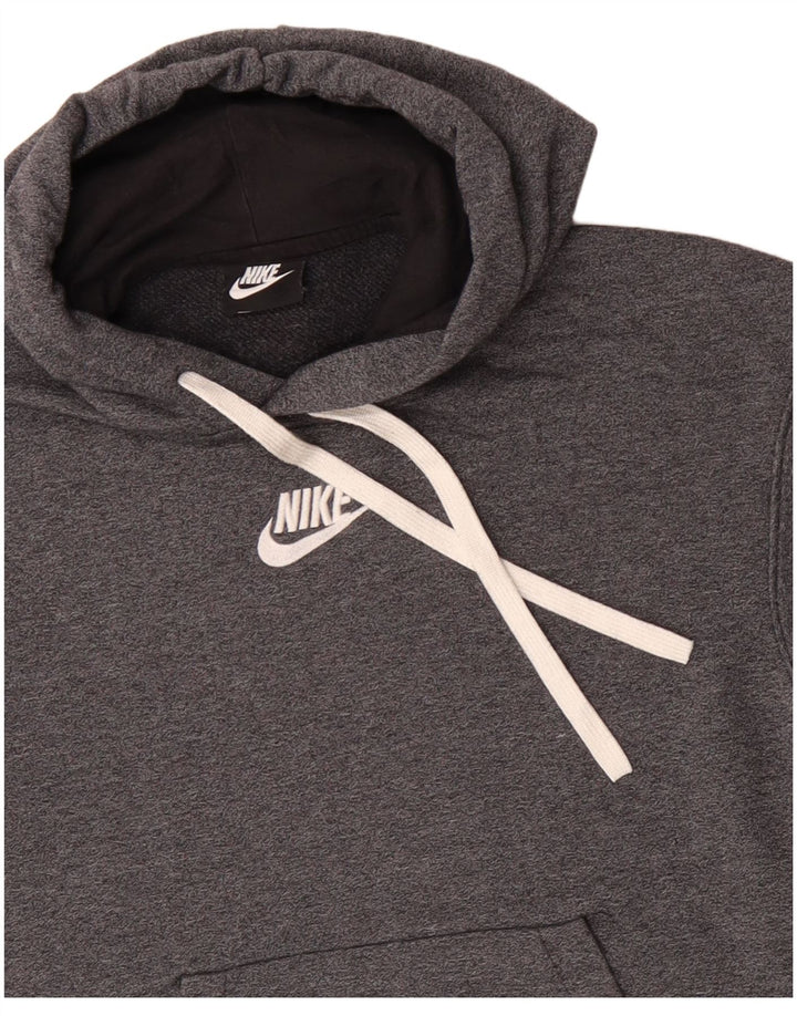 Damski sweter z kapturem NIKE UK 12, średnioszary, bawełniany
