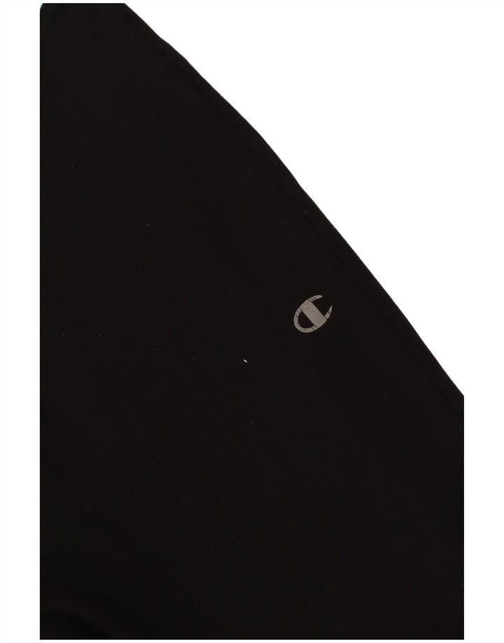 Legginsy damskie Champion UK 10, małe, czarne, poliestrowe z blokami kolorów