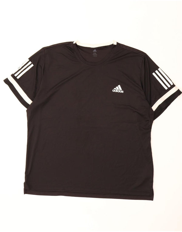 Męski T-shirt ADIDAS Climacool Top 2XL Czarny Poliester