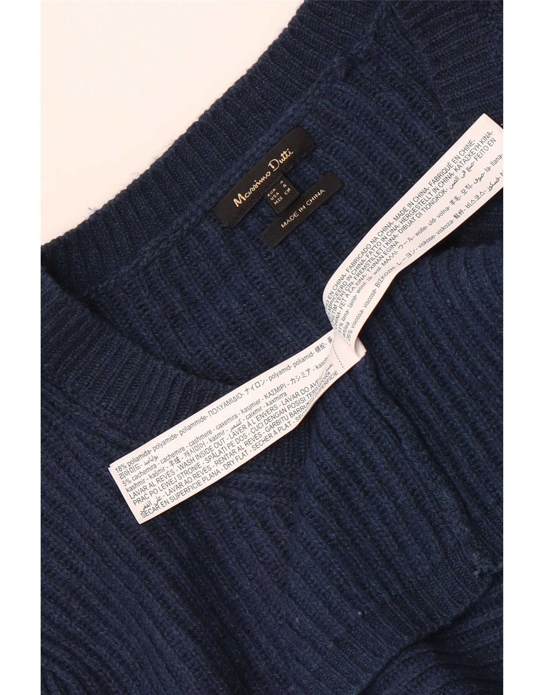 Sweter damski Massimo Dutti Crop Oversize Cardigan UK 10 Small Granatowy