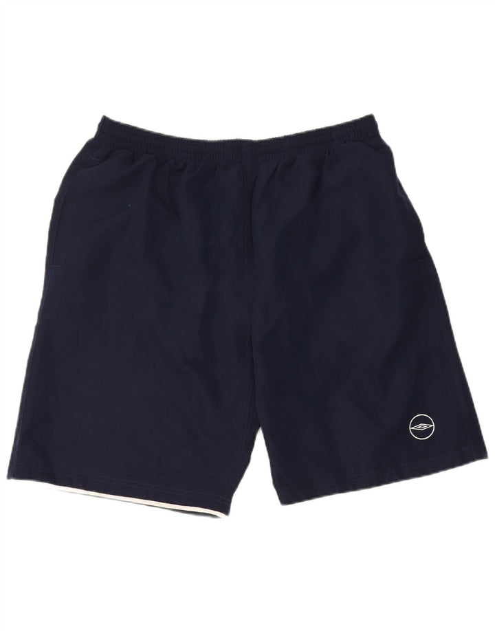 Męskie spodenki sportowe Umbro XL, granatowe, poliestrowe
