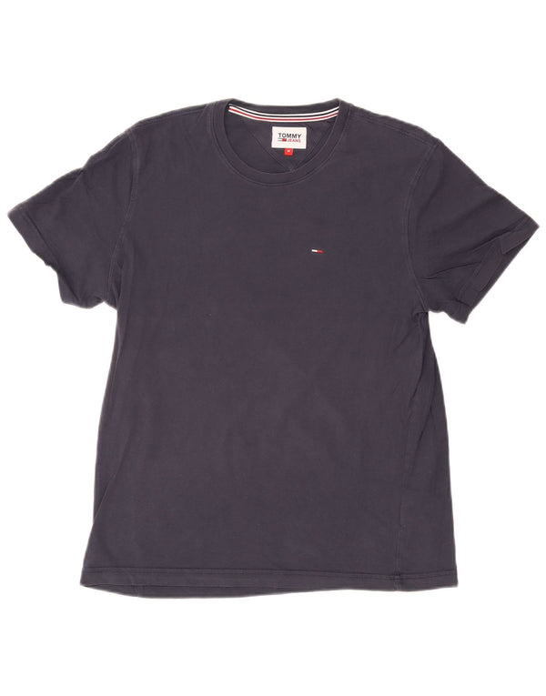 T-shirt damski Tommy Hilfiger Top UK 14 Średni granatowy bawełniany