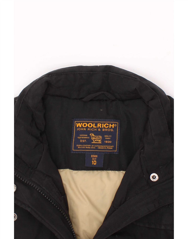 Ocieplana kurtka chłopięca Woolrich 9-10 lat, czarna, bawełniana
