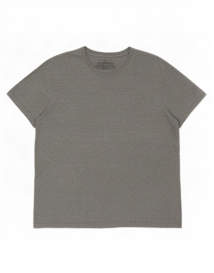 T-shirt męski Tommy Hilfiger, średnioszary, bawełniany w plamki