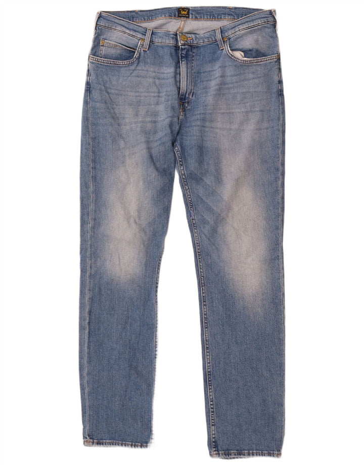 Męskie jeansy Lee Rider Straight W36 L32 Niebieskie, bawełniane