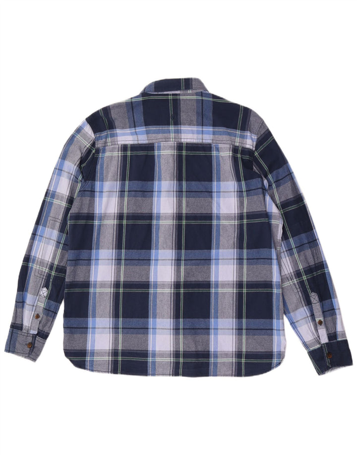 Koszula flanelowa męska FAT FACE XL w niebieską kratkę, bawełniana