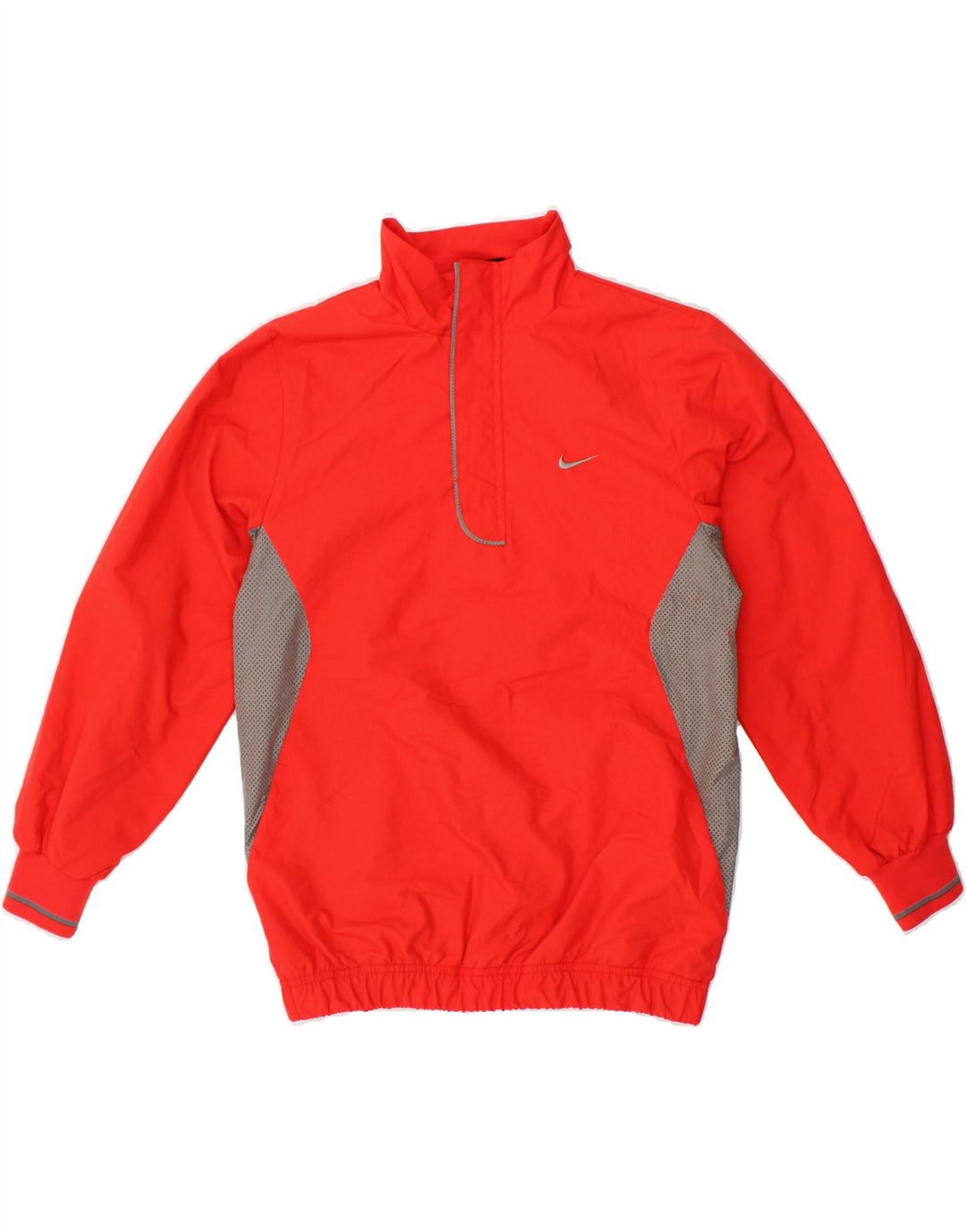 NIKE Boys Pullover Tracksuit Top Jacket 10-11 Years Red Colourblock Vintage Nike and Second-Hand Nike from Messina Hembry 