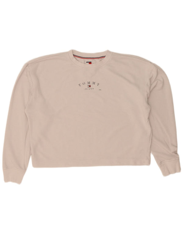 Damska bluza oversize Tommy Hilfiger Graphic UK 10 Small White