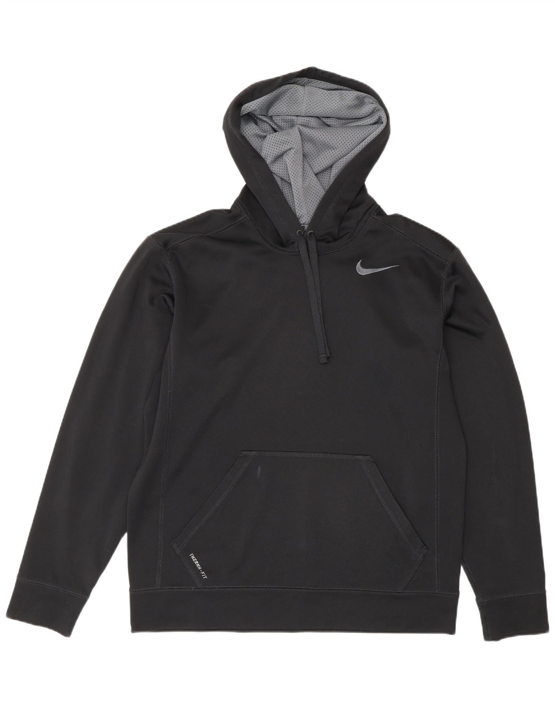 Męska bluza z kapturem Nike Therma-Fit, średni czarny poliester