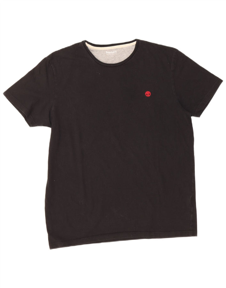 T-shirt męski slim fit Timberland, średni czarny