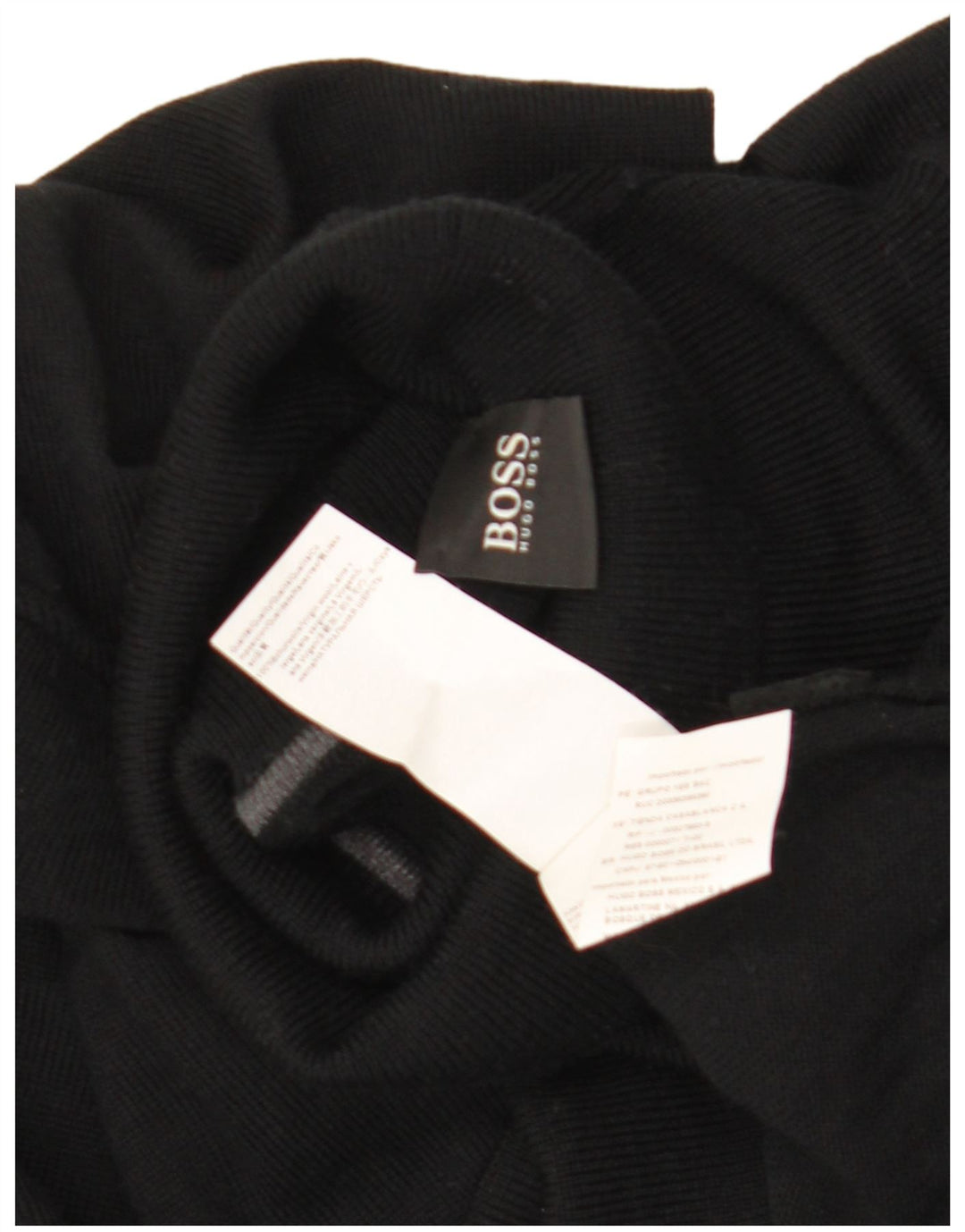 Męski sweter z golfem Hugo Boss 2XL, czarna wełna