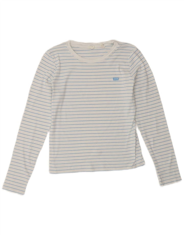 Damski top Levi's z długim rękawem UK 12 w średnie białe paski