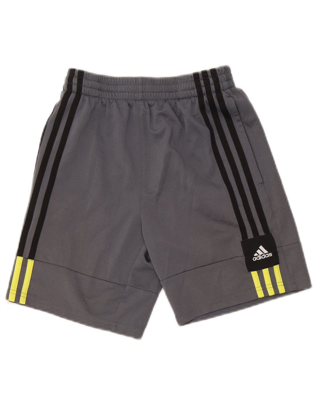 Chłopięce spodenki sportowe Adidas 10-11 lat, średni szary poliester