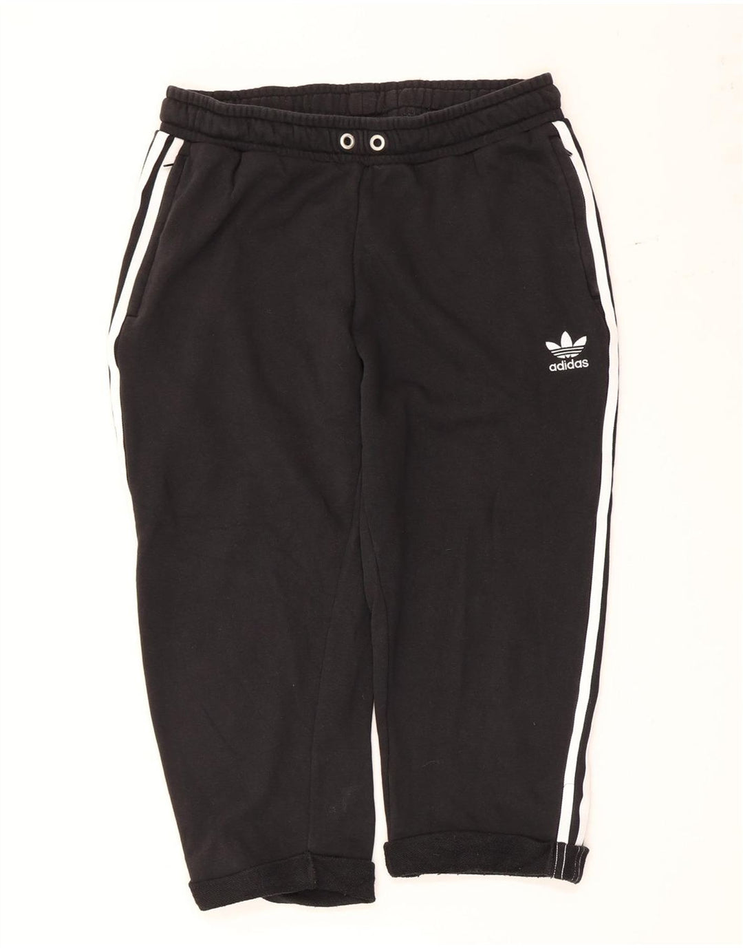 Męskie spodnie dresowe Adidas Capri, duże, czarne, bawełniane