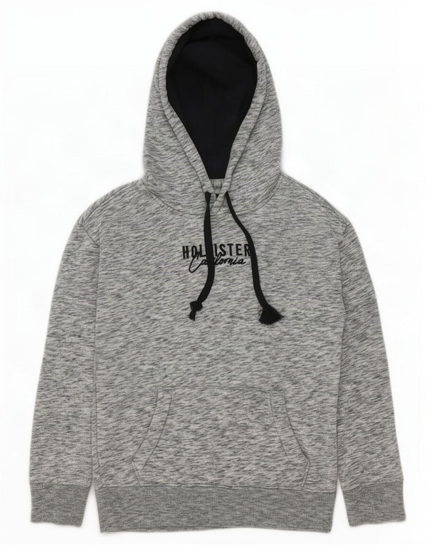 Męski sweter z kapturem Hollister 2XS, szary, nakrapiany, bawełniany