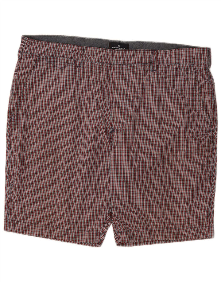 Męskie spodenki Chino Marks & Spencer W38 XL, bawełniana czerwona kratka