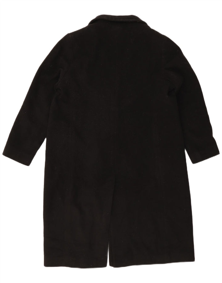 Marks & Spencer Damski płaszcz dwurzędowy UK 18 XL, czarna wełna
