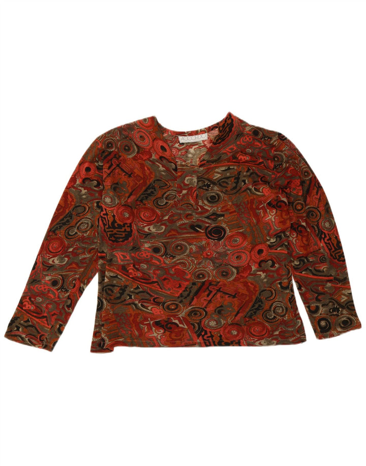 Top damski ACCORDO z długim rękawem, UK 14, duży, wielokolorowy, geometryczny