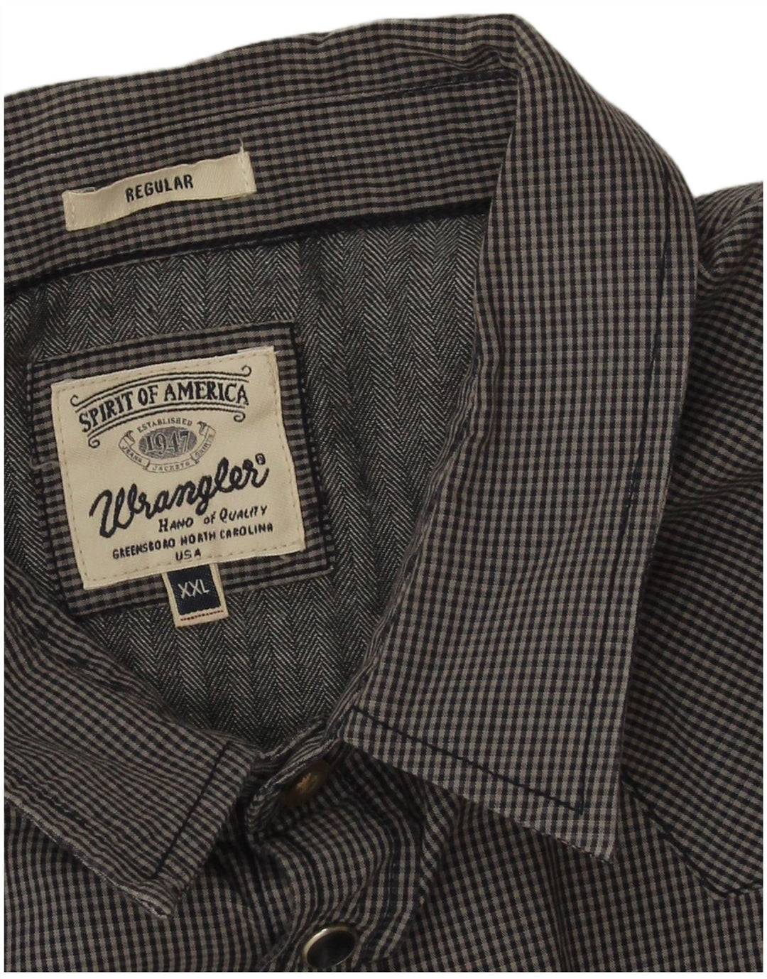 Koszula męska Wrangler Western o regularnym kroju 2XL, granatowa, bawełniana w kratkę