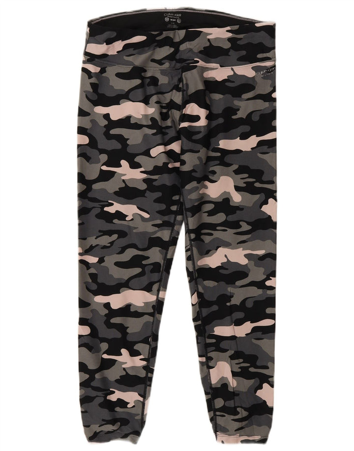 Damskie legginsy Calvin Klein Performance UK 16, duże, wielokolorowe