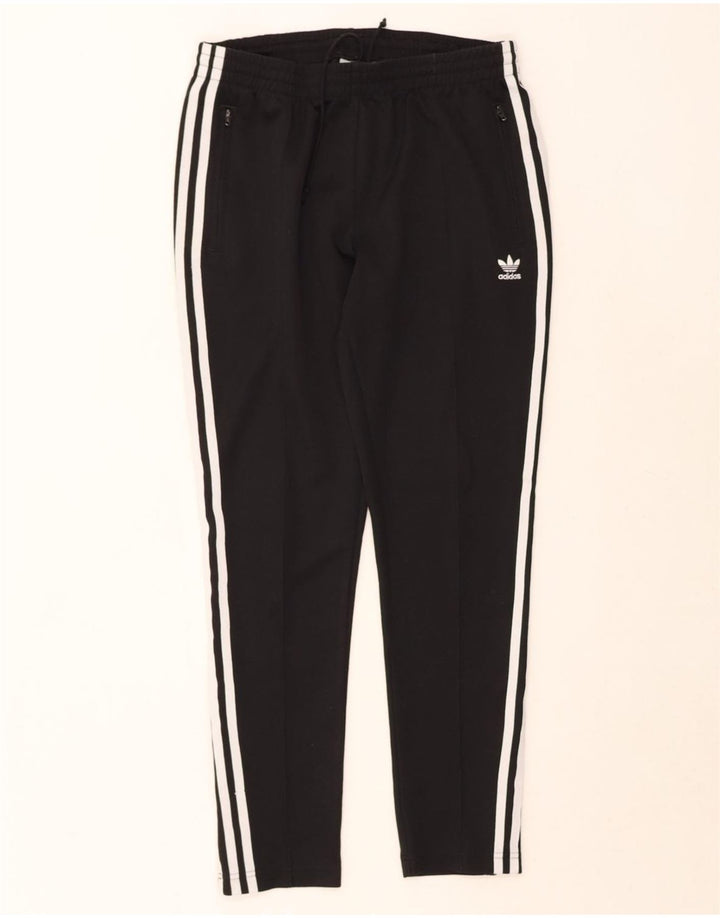 ADIDAS Womens Tracksuit Trousers UK 12 Medium Black Polyester Vintage Adidas and Second-Hand Adidas from Messina Hembry 