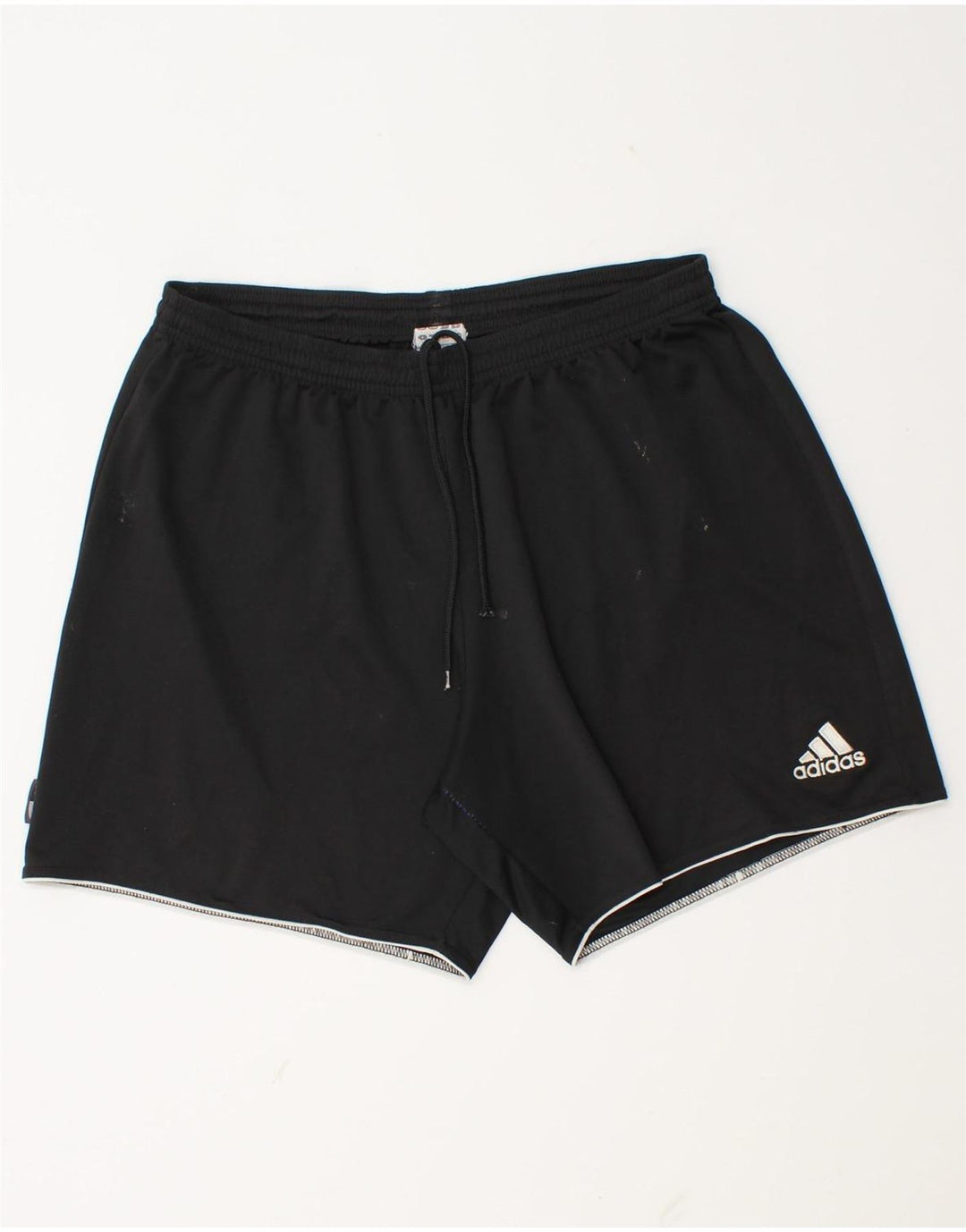 Męskie spodenki sportowe Adidas, duże, czarne, poliestrowe