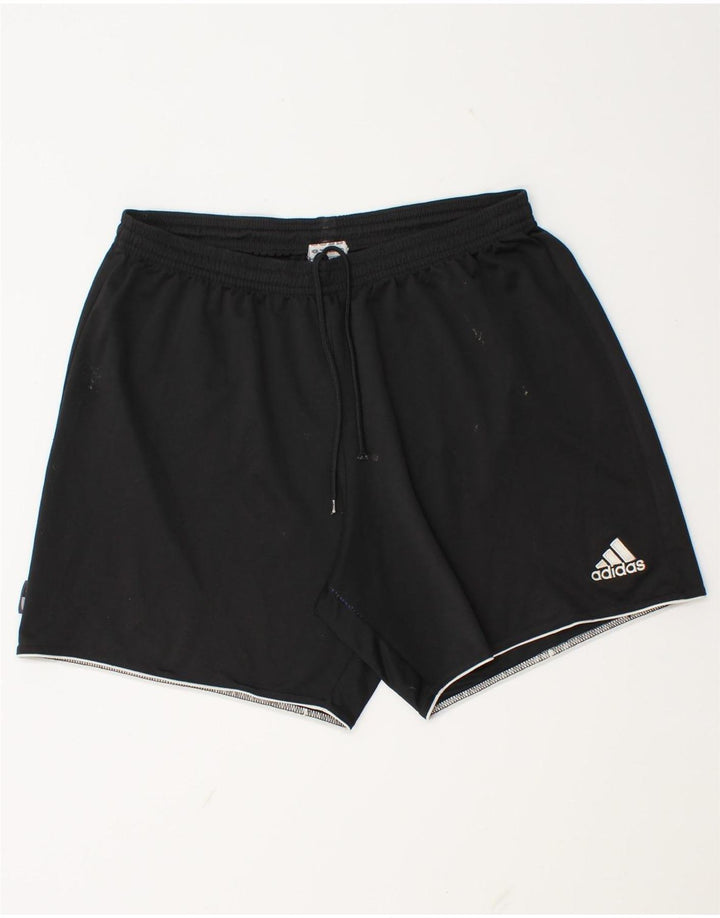 Męskie spodenki sportowe Adidas, duże, czarne, poliestrowe