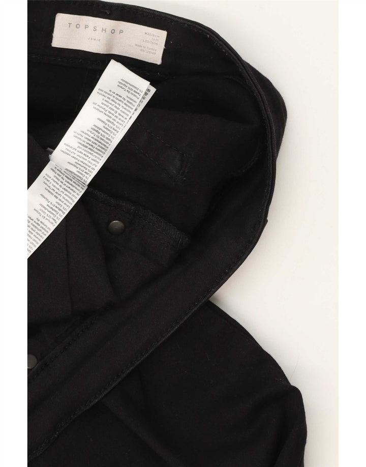 Topshop Damskie jeansy Jamie Skinny W32 L26 Czarny elastan