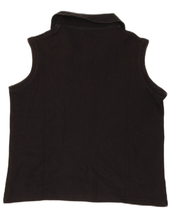 Damska koszulka polo bez rękawów Calvin Klein Jeans, UK 10, mała czarna