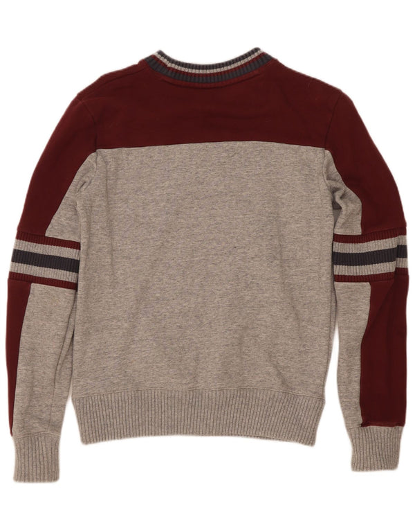 Męska bluza Champion Graphic Jumper XS Szara bawełna z blokami kolorów
