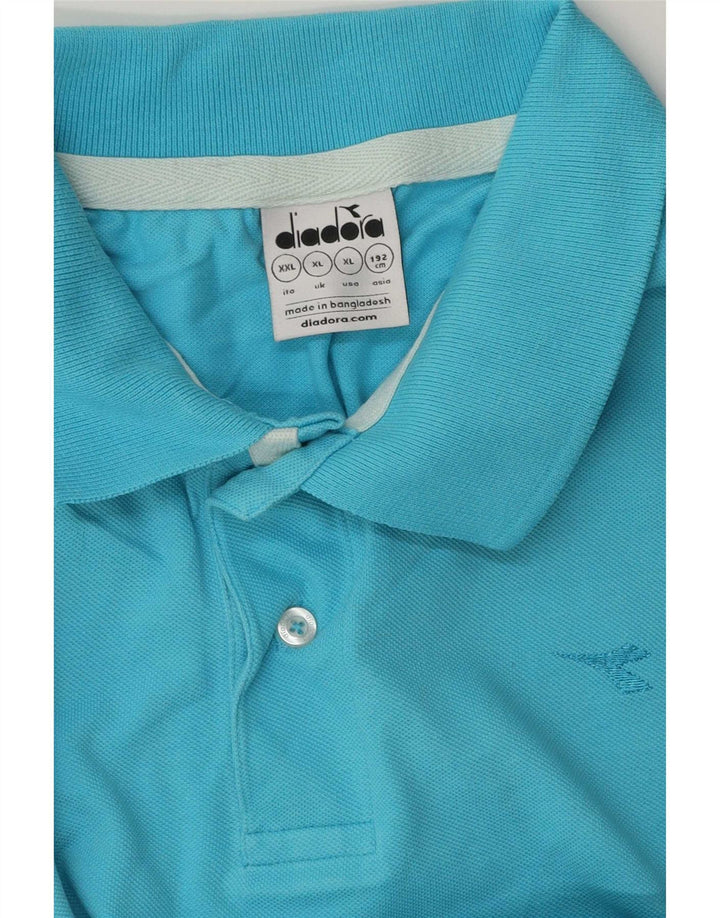 Męska koszulka polo XL Diadora w kolorze niebieskim