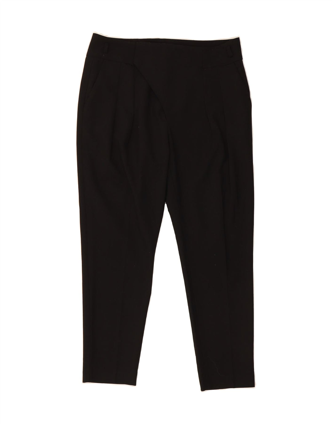 ZARA Womens Slim Cropped Trousers Medium W32 L25 Black Vintage Zara and Second-Hand Zara from Messina Hembry 