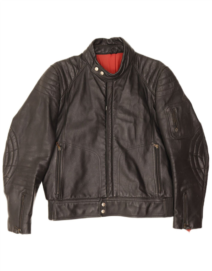 Harro Męska skórzana kurtka motocyklowa Racer EU 54 2XL Czarna skóra