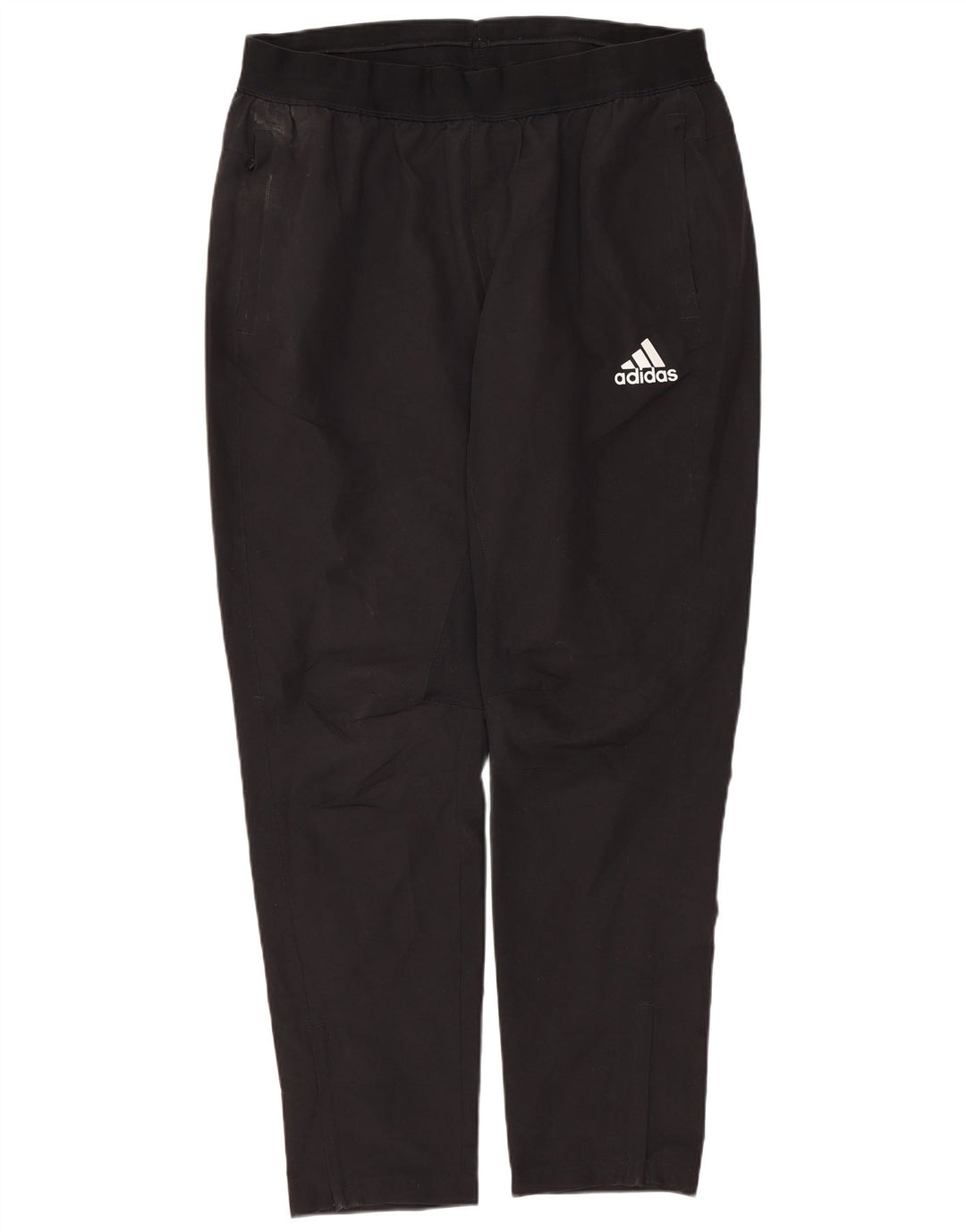 Męskie spodnie dresowe Adidas, duże, czarne, poliestrowe