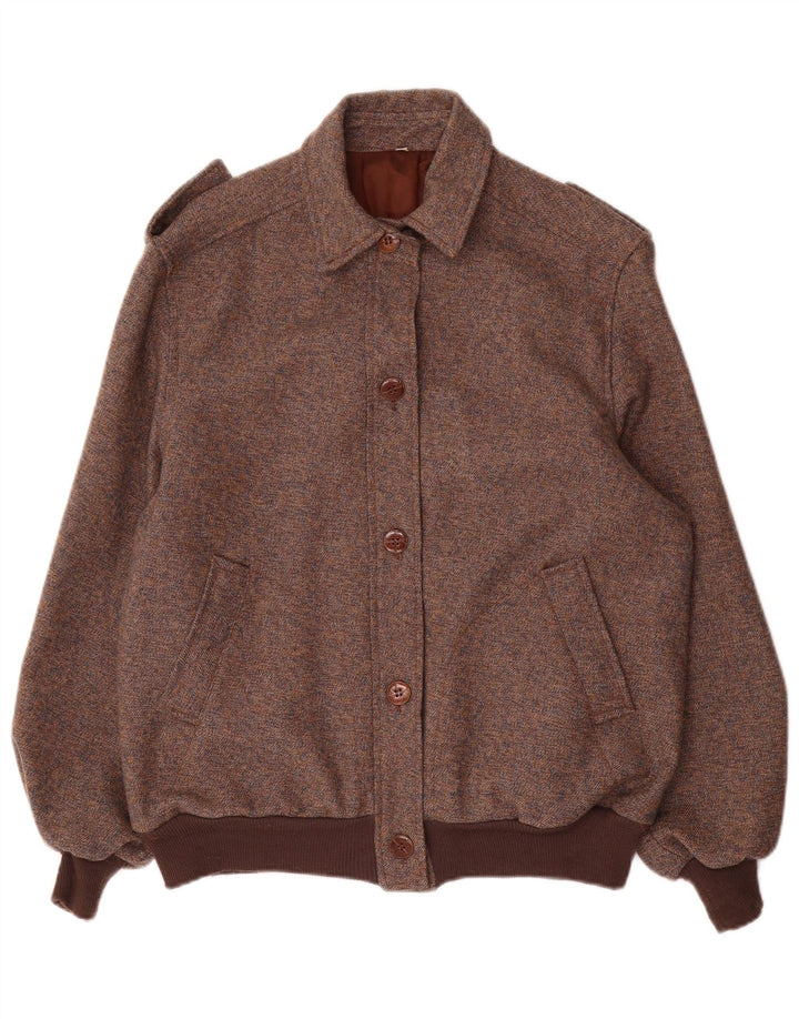 Damska kurtka bomberka wojskowa VINTAGE IT 42 średni brąz