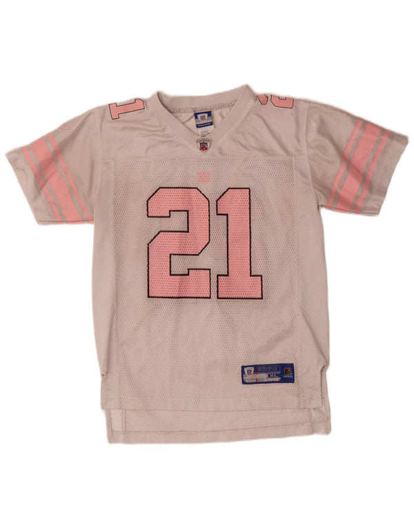Chłopięca koszulka Reebok NFL z grafiką, 14-15 lat XL, biała, z blokami kolorów