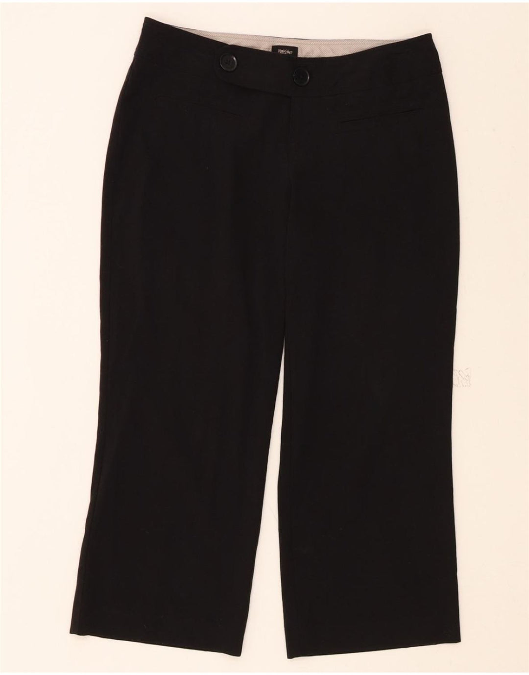 MOSSIMO Womens Low Waist Capri Trousers US 4 Small W30 L23 Black Polyester Vintage Mossimo and Second-Hand Mossimo from Messina Hembry 